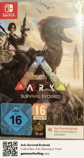 Ark: Survival Evolved Nintendo Switch, Germany box front