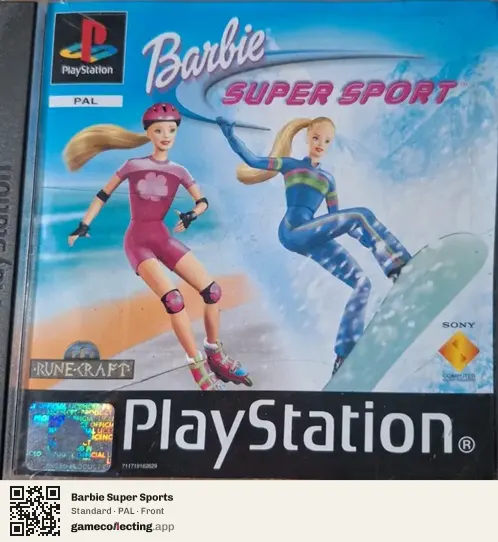 Barbie Super Sports PlayStation, PAL box front