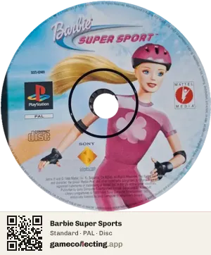 Barbie Super Sports PlayStation, PAL disc
