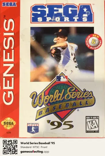 World Series Baseball '95 Sega Mega Drive / Genesis, NTSC box front