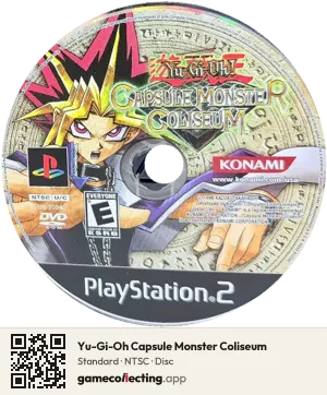 Yu-Gi-Oh Capsule Monster Coliseum PlayStation 2, NTSC disc