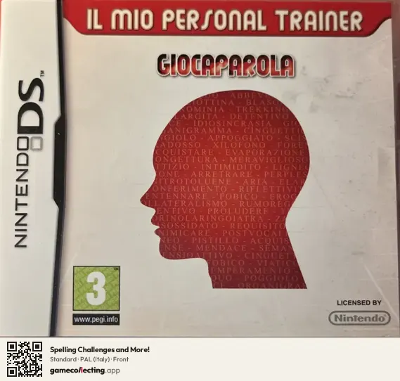 Spelling Challenges and More! Nintendo DS, Italy box front
