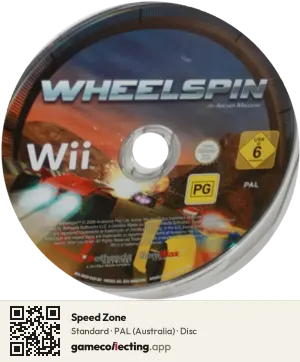 Speed Zone Nintendo Wii, PAL disc