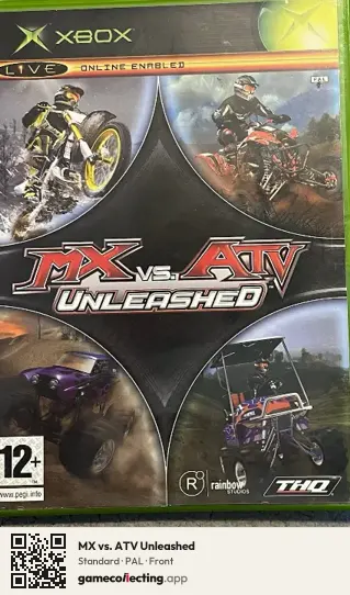 MX vs. ATV Unleashed Xbox, PAL box front