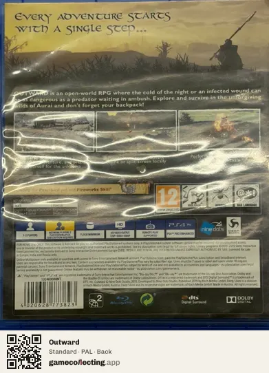 Outward PlayStation 4, PAL box back