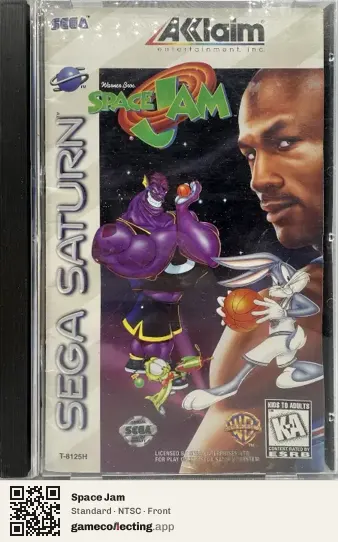 Space Jam Sega Saturn, NTSC box front