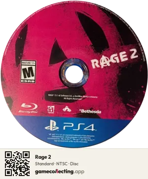 Rage 2 PlayStation 4, NTSC disc