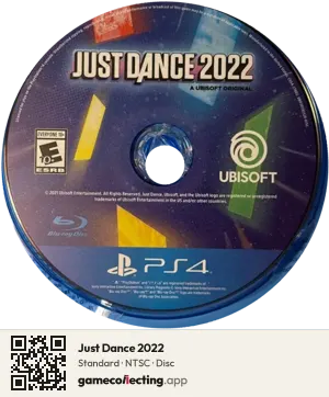 Just Dance 2022 PlayStation 4, NTSC disc