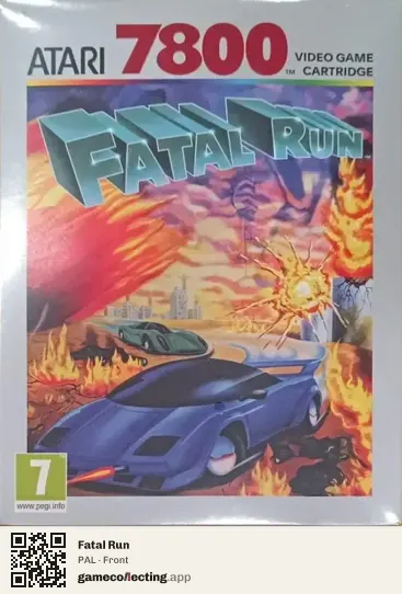 Fatal Run Atari 7800, PAL box front