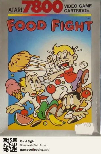 Food Fight Atari 7800, PAL box front