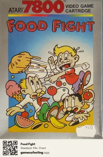 Food Fight Atari 7800, PAL box front