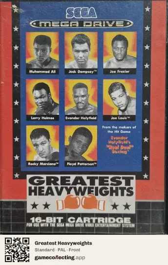 Greatest Heavyweights Sega Mega Drive / Genesis, PAL box front