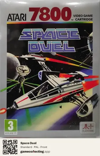 Space Duel Atari 7800, PAL box front