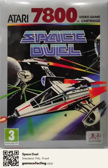 Space Duel Atari 7800, PAL box front