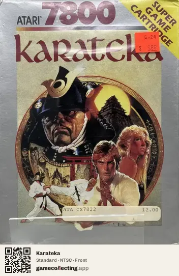Karateka Atari 7800, NTSC box front