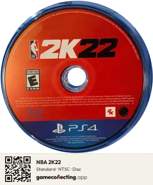 NBA 2K22 PlayStation 4, NTSC disc
