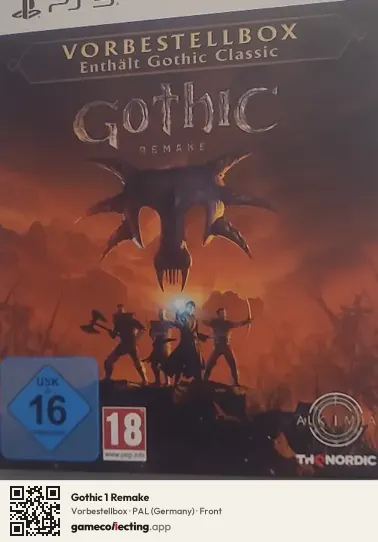 Gothic 1 Remake PlayStation 5, Germany box front