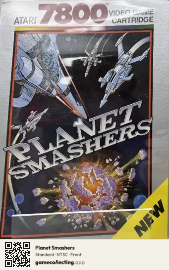 Planet Smashers Atari 7800, NTSC box front