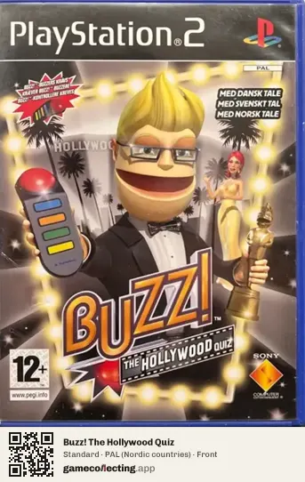 Buzz! The Hollywood Quiz PlayStation 2, Nordic countries box front
