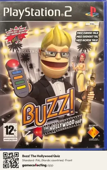 Buzz! The Hollywood Quiz PlayStation 2, Nordic countries box front