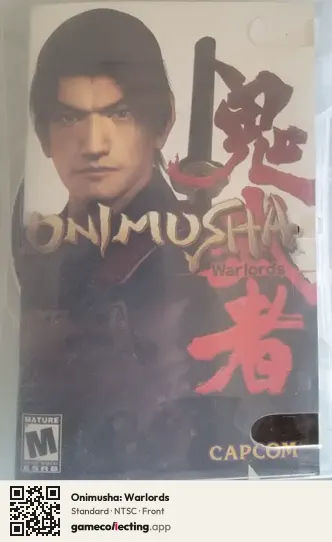 Onimusha: Warlords PlayStation 2, NTSC box front