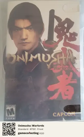 Onimusha: Warlords PlayStation 2, NTSC box front