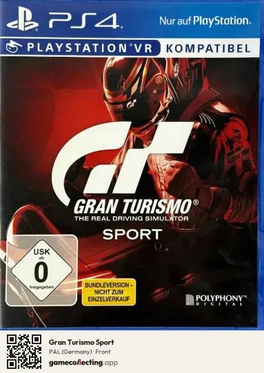 Gran Turismo Sport PlayStation 4, Germany box front