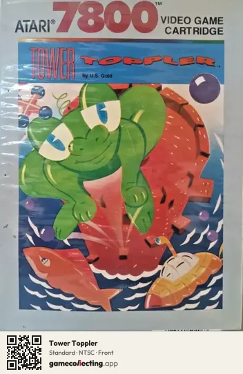 Tower Toppler Atari 7800, NTSC box front