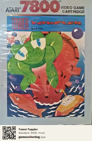Tower Toppler Atari 7800, NTSC box front