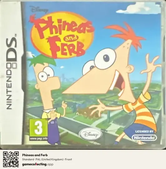 Phineas and Ferb Nintendo DS, United Kingdom box front