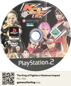 The King of Fighters: Maximum Impact PlayStation 2, PAL disc