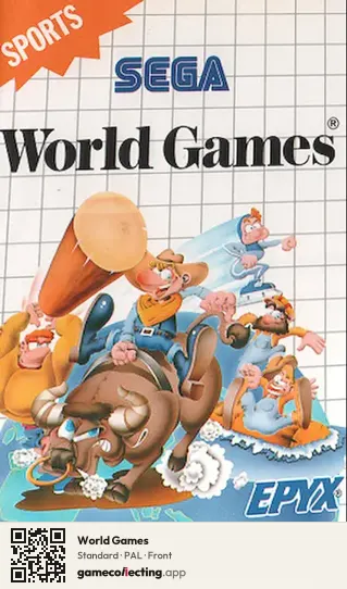 World Games Sega Master System, PAL box front