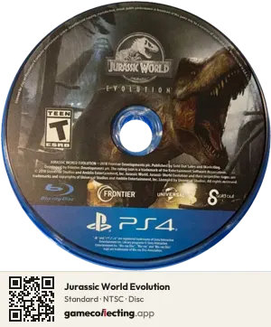 Jurassic World Evolution PlayStation 4, NTSC disc