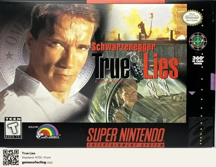 True Lies Super Nintendo Entertainment System, NTSC box front