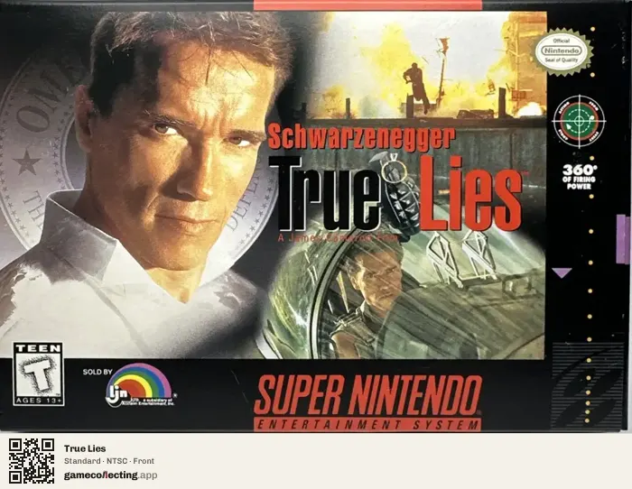 True Lies Super Nintendo Entertainment System, NTSC box front
