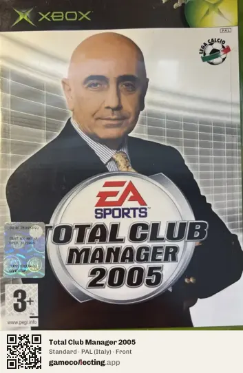 Total Club Manager 2005 Xbox, Italy box front