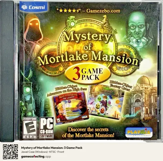 Mystery of Mortlake Mansion: 3 Game Pack Computer, NTSC box front