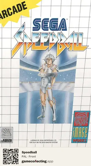 Speedball Sega Master System, PAL box front