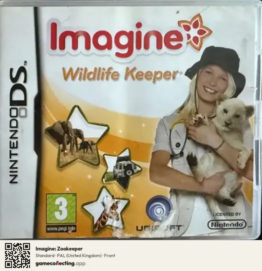 Imagine: Zookeeper Nintendo DS, United Kingdom box front