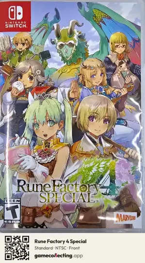 Rune Factory 4 Special Nintendo Switch, NTSC box front