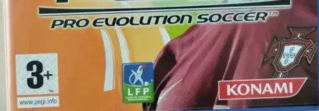 Pro Evolution Soccer, the PEGI square on its front