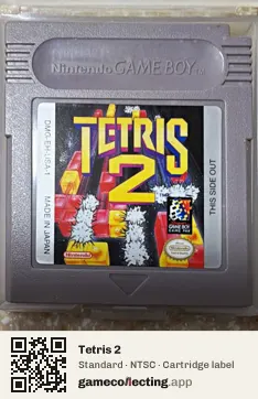 Tetris 2 Game Boy, NTSC cartridge label
