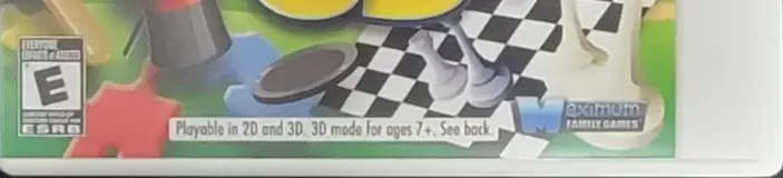 Junior Games 3D, the ESRB box on its front