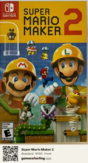 Super Mario Maker 2 Nintendo Switch, NTSC box front