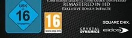 The Tomb Raider Trilogy, the USK square on its front