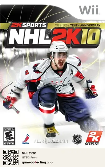 NHL 2K10 Nintendo Wii, NTSC box front