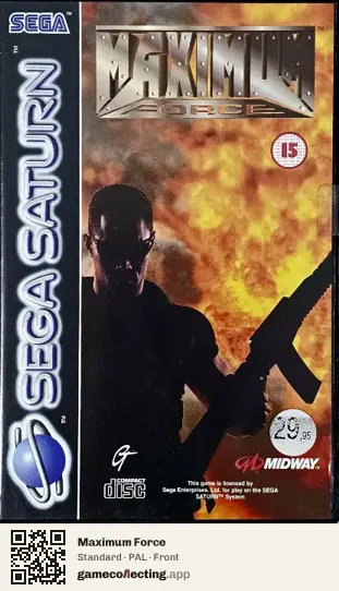 Maximum Force Sega Saturn, PAL box front
