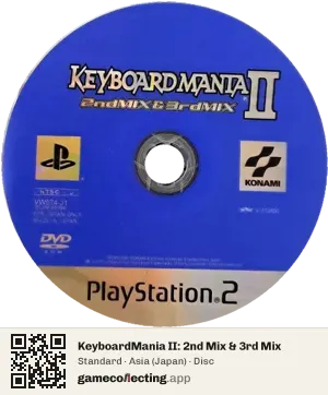KeyboardMania II: 2nd Mix & 3rd Mix PlayStation 2, Asia disc