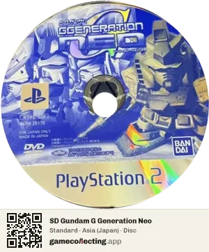 SD Gundam G Generation Neo PlayStation 2, Asia disc