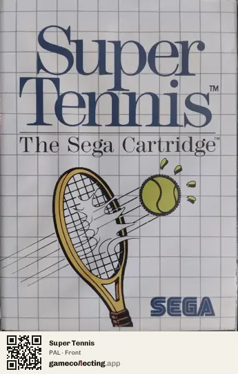 Super Tennis Sega Master System, PAL box front